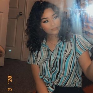 Button down stripped shirt